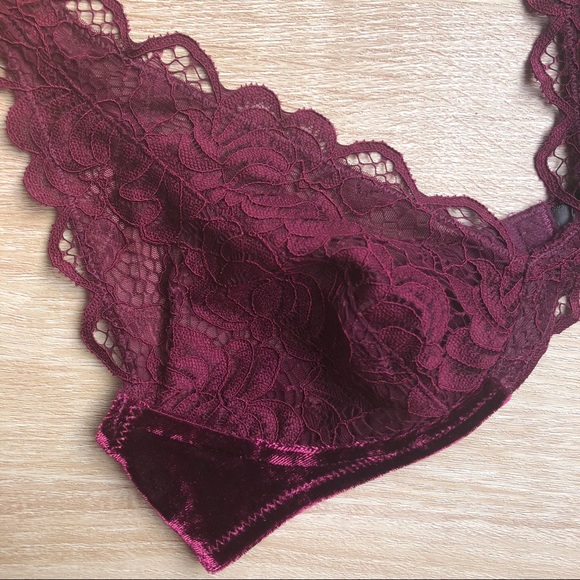 Sam Edelman Lace & Velvet Bralette - Picture 2 of 6